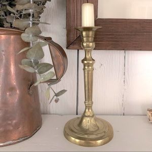 Antique brass candlestick